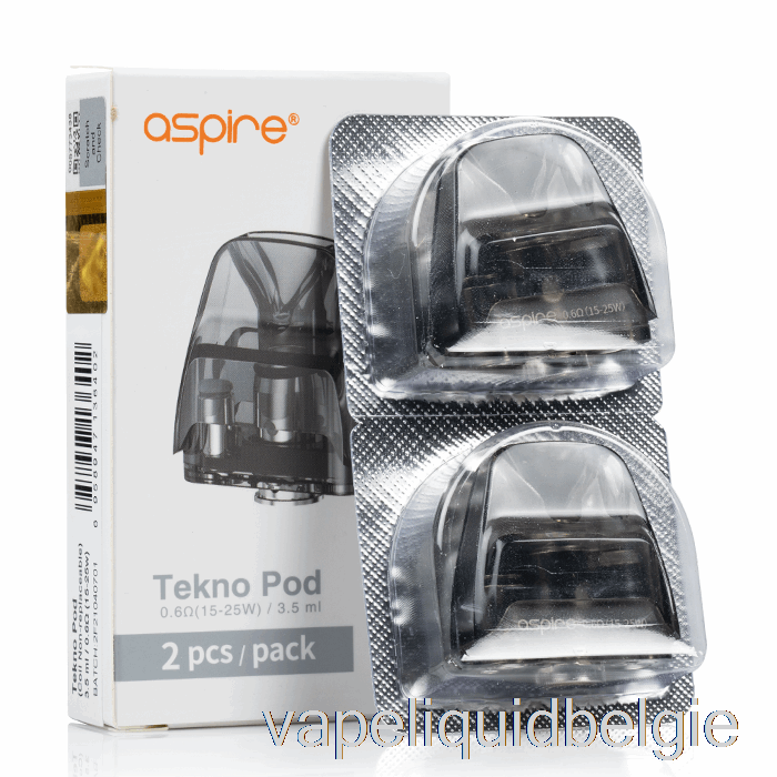 Vape België Aspire Tekno Vervangende Pods [niet-vervangbare Spoel] 3,5 Ml Tekno Pods - 0,6 Ohm